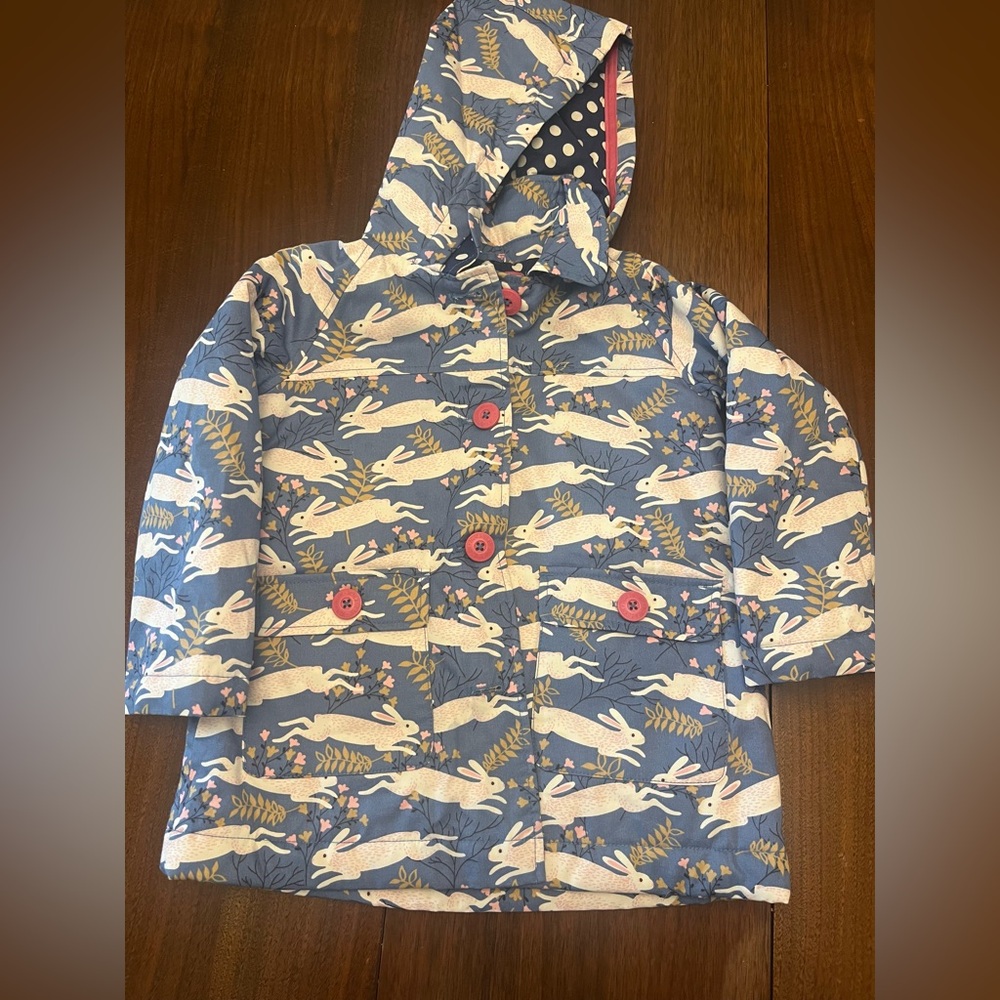 Mini Boden Navy and White Bunny Jacket